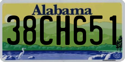 AL license plate 38CH651
