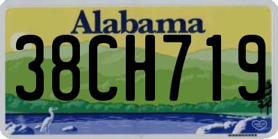 AL license plate 38CH719