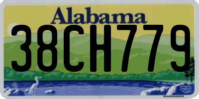 AL license plate 38CH779
