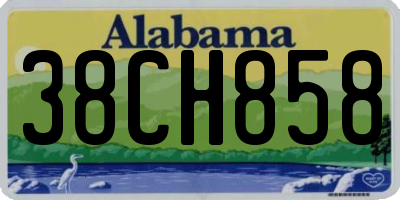 AL license plate 38CH858