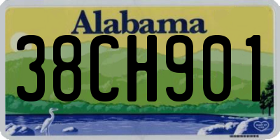 AL license plate 38CH901