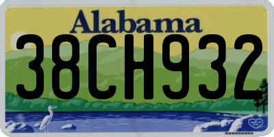 AL license plate 38CH932