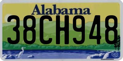 AL license plate 38CH948