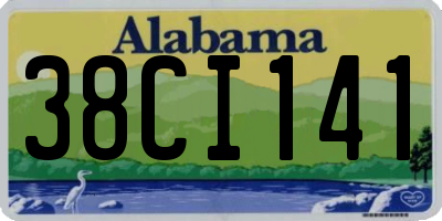 AL license plate 38CI141