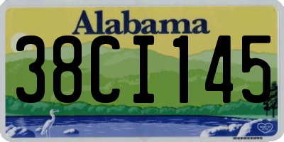 AL license plate 38CI145