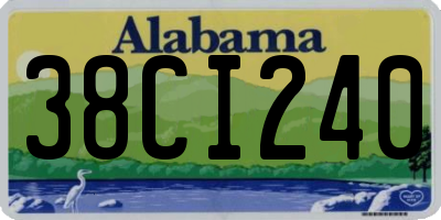 AL license plate 38CI240