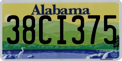 AL license plate 38CI375