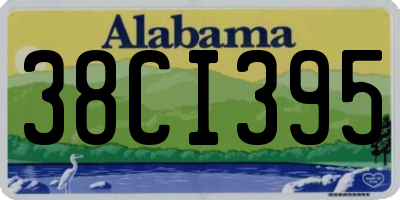 AL license plate 38CI395