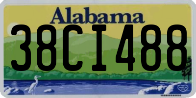 AL license plate 38CI488