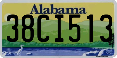 AL license plate 38CI513