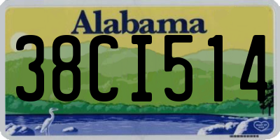 AL license plate 38CI514