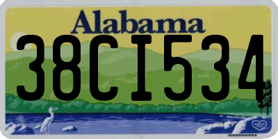 AL license plate 38CI534