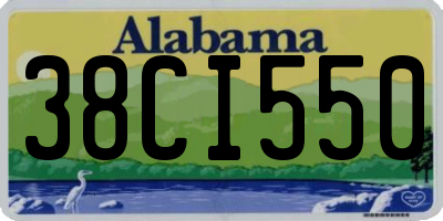 AL license plate 38CI550