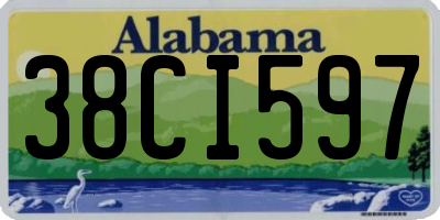 AL license plate 38CI597