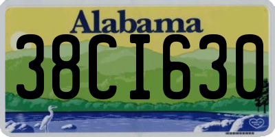 AL license plate 38CI630