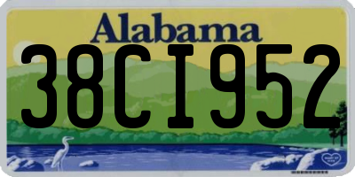 AL license plate 38CI952