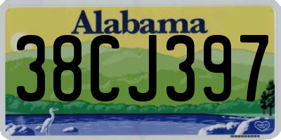 AL license plate 38CJ397