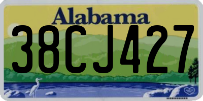 AL license plate 38CJ427