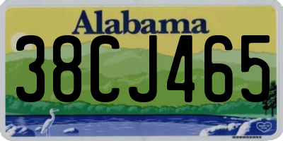 AL license plate 38CJ465