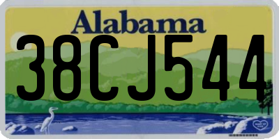 AL license plate 38CJ544