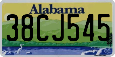 AL license plate 38CJ545