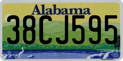 AL license plate 38CJ595