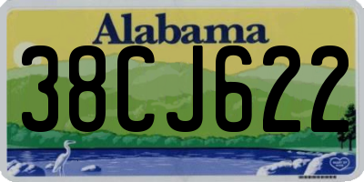 AL license plate 38CJ622