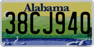 AL license plate 38CJ940