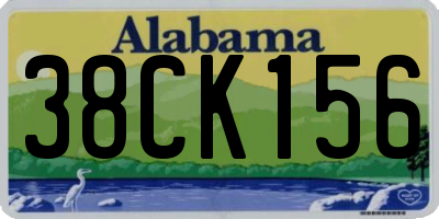 AL license plate 38CK156
