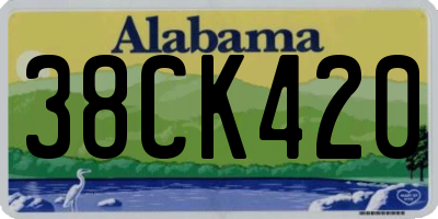 AL license plate 38CK420