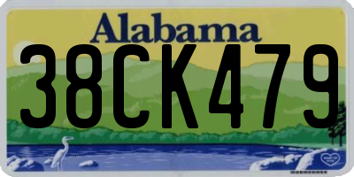 AL license plate 38CK479