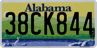 AL license plate 38CK844