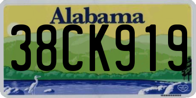 AL license plate 38CK919
