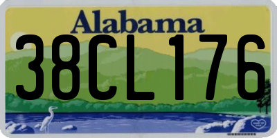 AL license plate 38CL176
