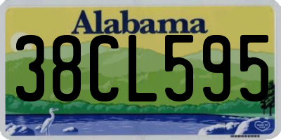 AL license plate 38CL595