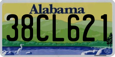 AL license plate 38CL621