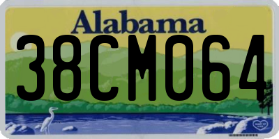 AL license plate 38CM064