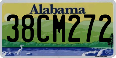 AL license plate 38CM272