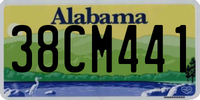 AL license plate 38CM441