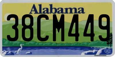 AL license plate 38CM449