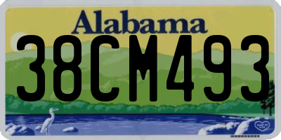 AL license plate 38CM493