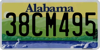 AL license plate 38CM495