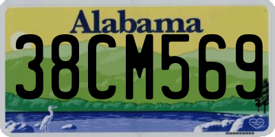 AL license plate 38CM569