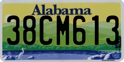 AL license plate 38CM613