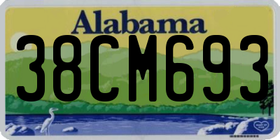 AL license plate 38CM693
