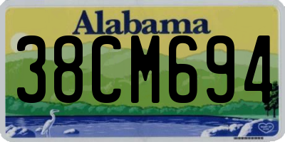 AL license plate 38CM694