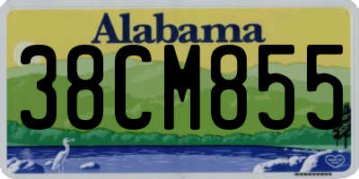 AL license plate 38CM855