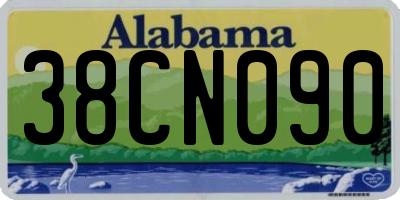 AL license plate 38CN090