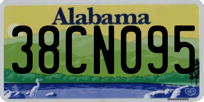 AL license plate 38CN095