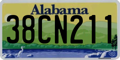 AL license plate 38CN211